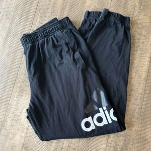 Adidas Men’s Black Sweatpants - Large